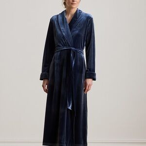 Ralph Lauren Blue Velvet Women's Robe